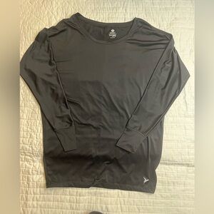Long sleeve old navy black active top